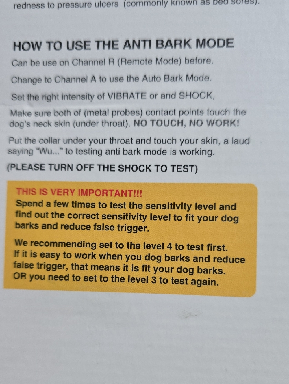 Dog Training Collar with Remote - Black and Orange - Picture 4 of 4